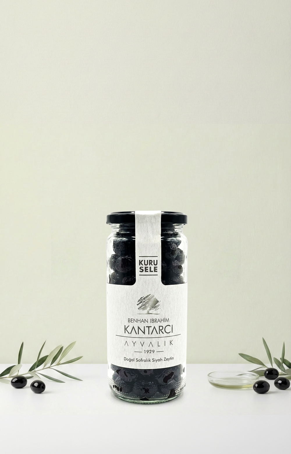 Kuru Sele Siyah Zeytin 500cc - 300g